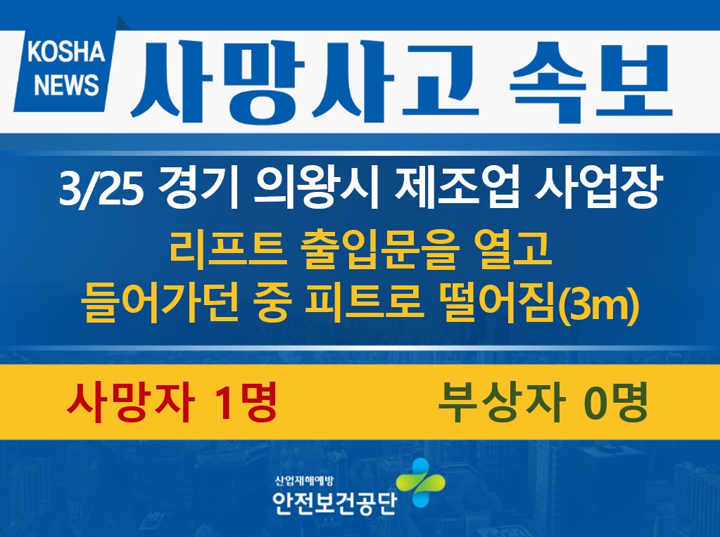 [3/25, 경기 의왕시] 리프트 피트로 떨어짐