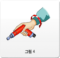 공구를 한 손에 쥐고 있는 그림