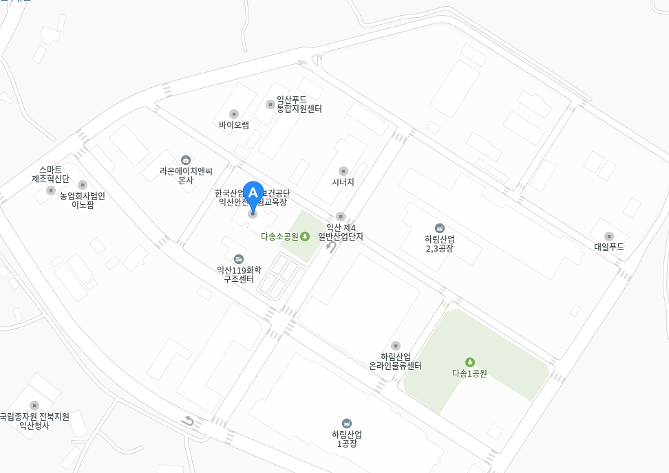 익산 안전체험교육장 위치 이미지