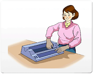 부자연스러운 자세로 일하는 노동자 (A)