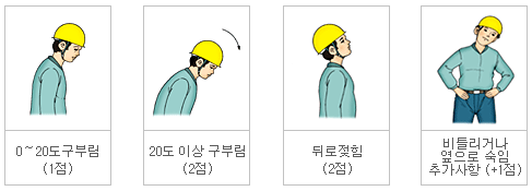 목 자세에 대한 분류체계 이미지