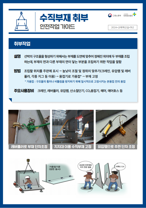 [조선업] 수직부재취부 재해예방